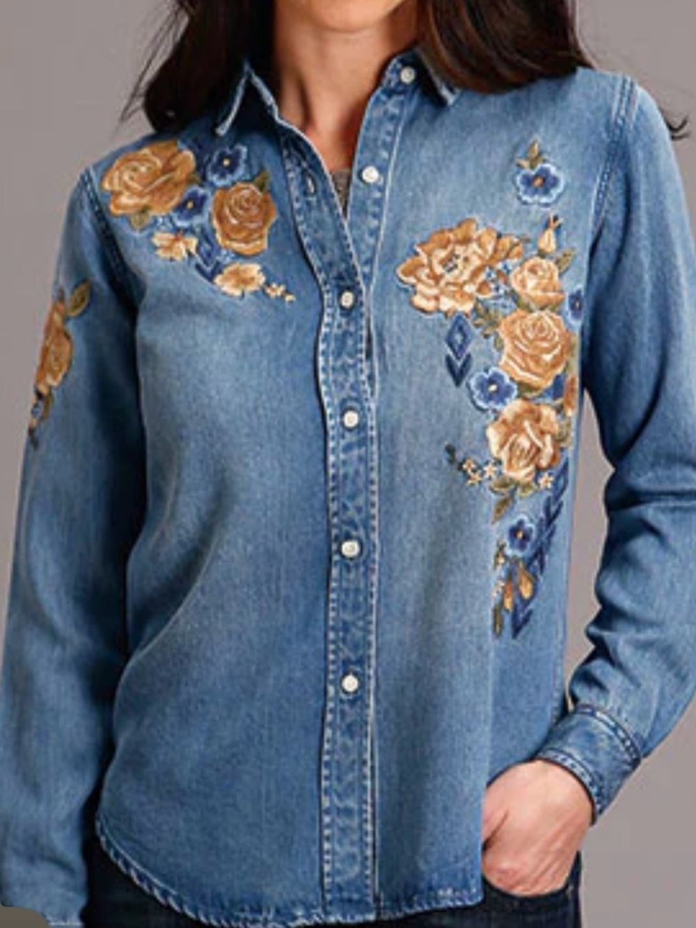 Stetson embroidery top